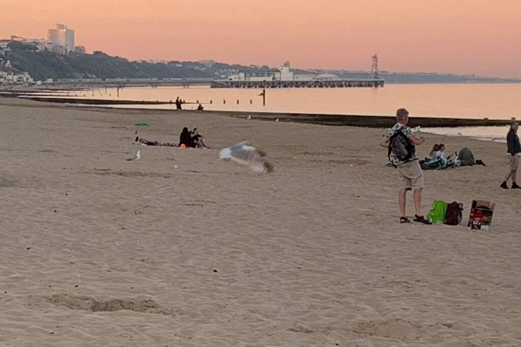 Bournemouth Nr Town Beach Train Coach Shops Lovely Entire Apartment Allows Quiet Good Dogs Exteriör bild